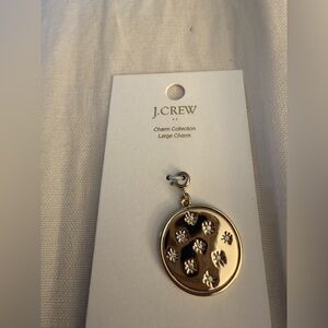 🆕J. Crew- Large Floral Charm, Gold, NWT